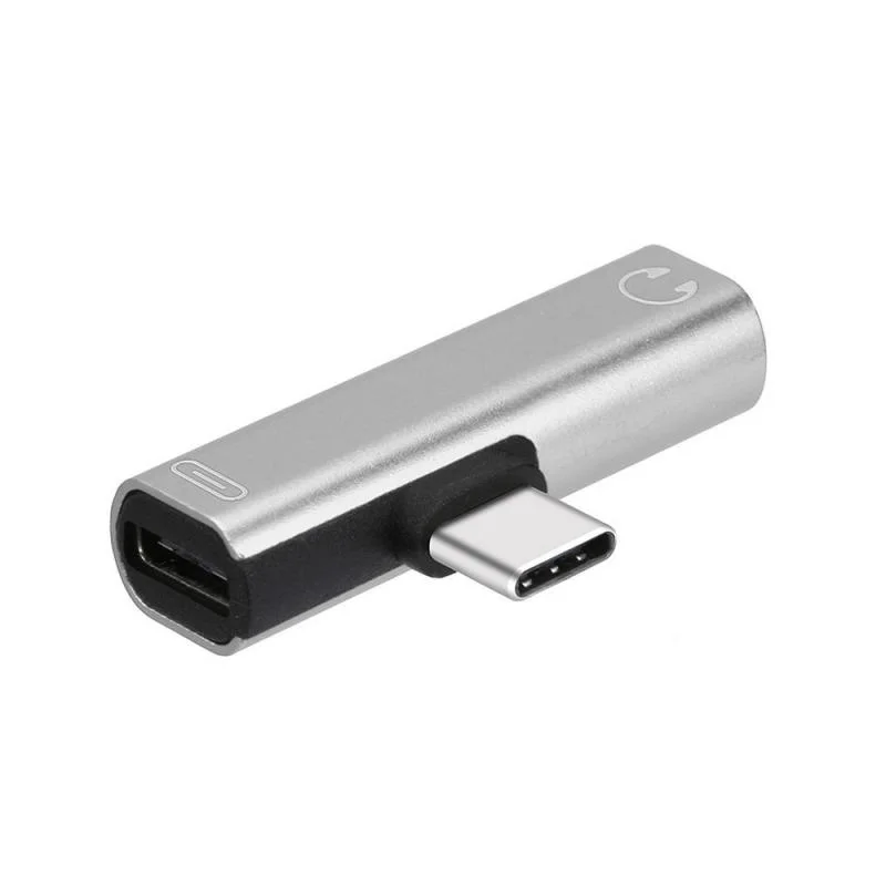 Адаптер для наушников 2 в 1 с двумя портами USB Type C и разъемом 3 5 мм|Переходники