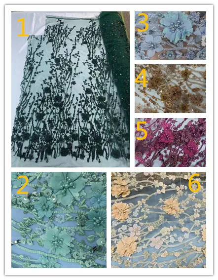 

Нигерийская африканская кружевная ткань, французский гипюр, тюль, зеленый бисер, свадебная кружевная ткань для свадебного платья