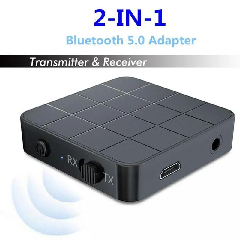

Black Bluetooth 5.0 Audio Receiver Transmitter AUX TV 3.5MM 3.5 USB Speaker For Car Stereo Wireless Adapters Music RCA PC J F0E1