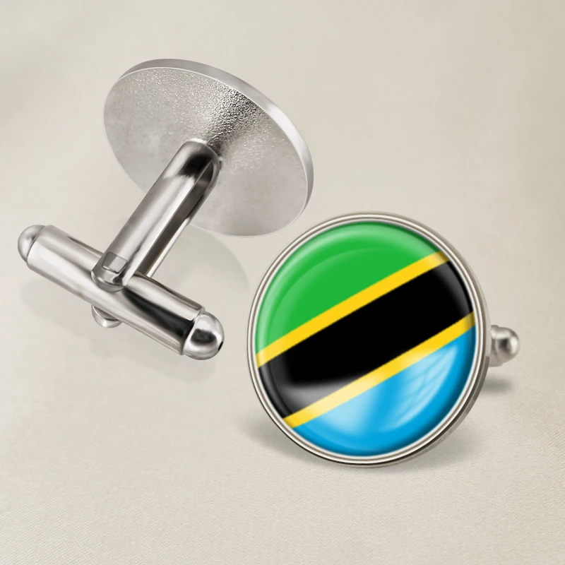 Герб Танзании карта флаг запонки с национальным гербом | Украшения и аксессуары