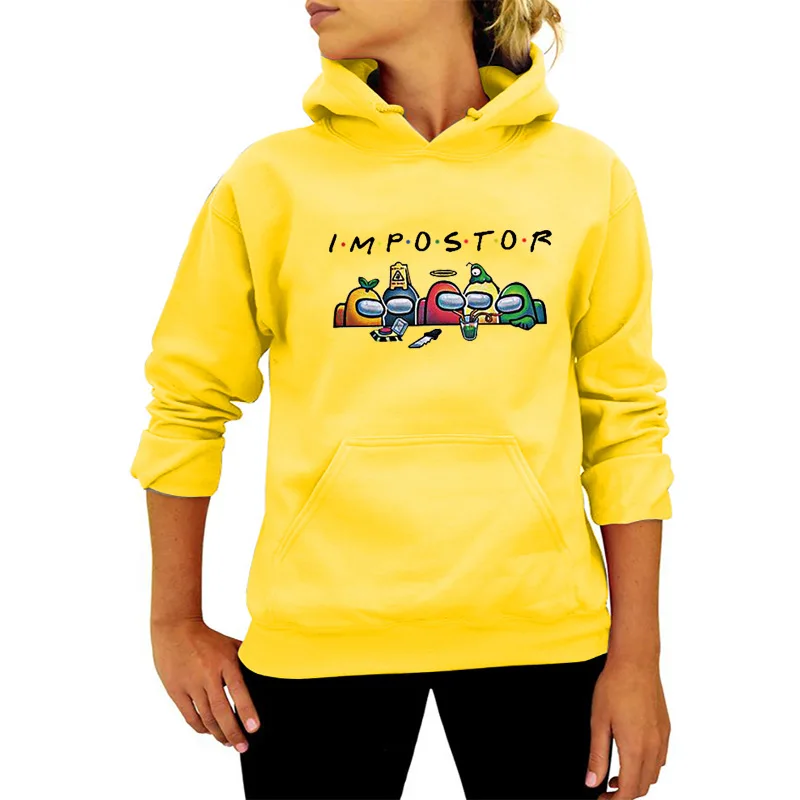 

3XL Hot Game Among Us Impostor Women Hoddie 2021 Spring Kawaii 3D Print Cartoon Anime Sweatshirt Multi Colors Hoodies Women
