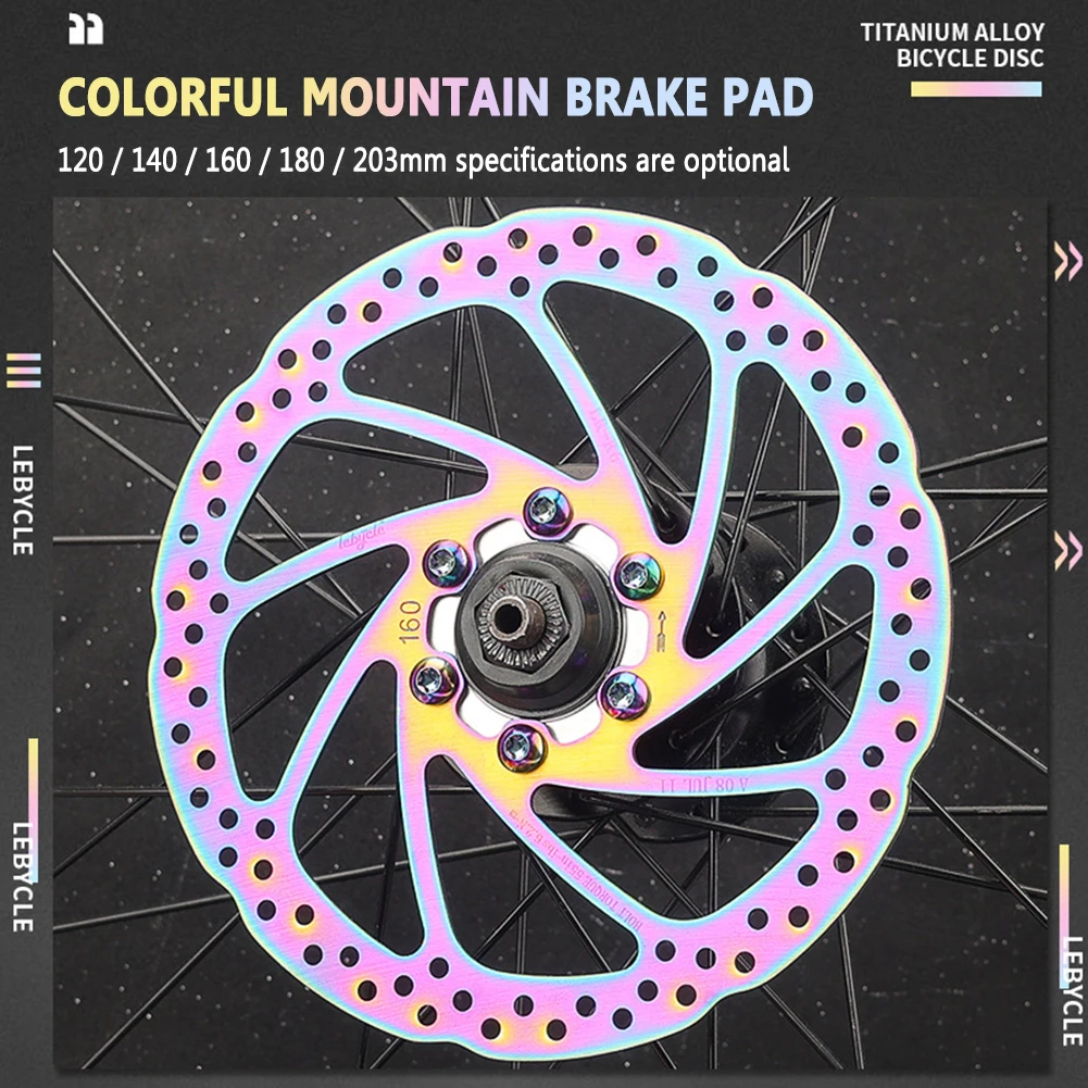 

Велосипедные ослепительные тормозные диски, прочные тормозные диски для скутера, велосипедные масла, Запчасти 120/140/160/180/203 мм, 6 болтов