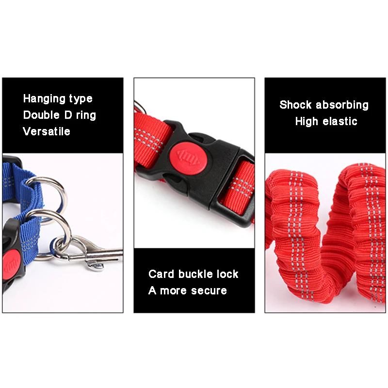 

2021 Multi-function Dog Leash Walking Running Harness Puppy Chain For Large Dog Training Anti-stress Take A Walk Leash Labrador