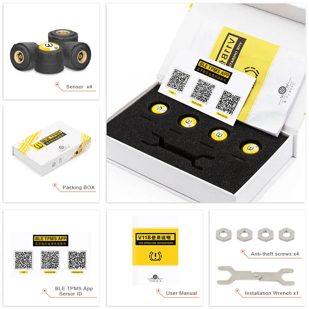 TPMS Мотоцикл Авто TPMS 2 Внешний датчик s для Android IOS tpms датчик давления в шинах Система мониторинга tmps давление в шинах