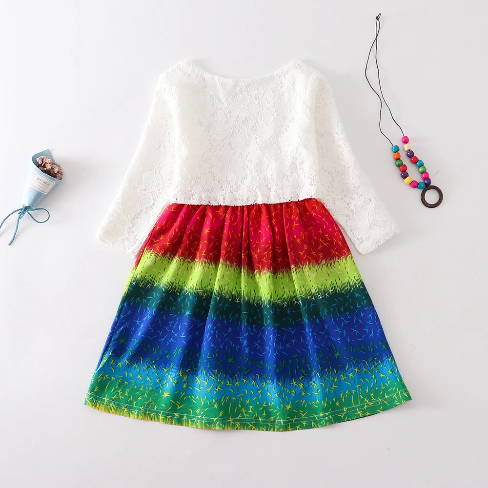 Платье для девочек-подростков 2019 кружевное платье в богемном стиле Стиль