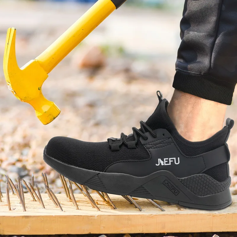 Мужские камуфляжные кроссовки со стальным носком и металлическим