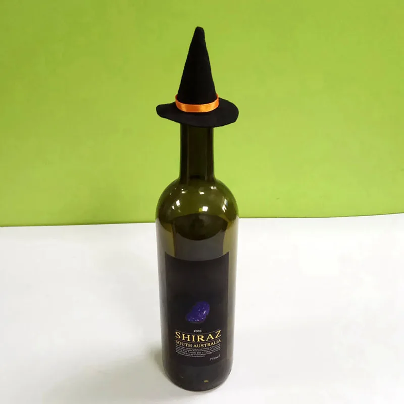 10 шт крышка бутылки вина Мини Хэллоуин шляпа ведьмы фестиваль Декор для Хеллоуин