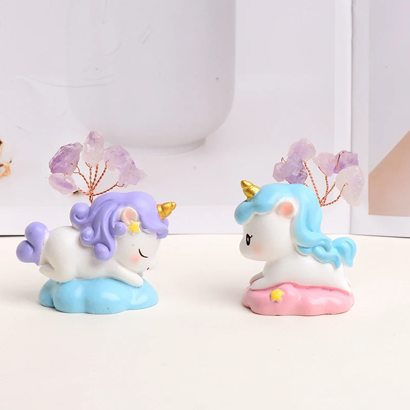 

Unicorn Natural Amethyst Stone Gravel DIY Handmade FIgurine Stone Healing Home Decoration Handicraft Collect Gifts 1PSC