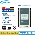 Контроллер заряда солнечной панели EPever MPPT, 20 А, 24 В, 12 В, автоматический контроллер заряда для макс. входных 100 в, контроллер заряда солнечной панели, макс. 520 Вт
