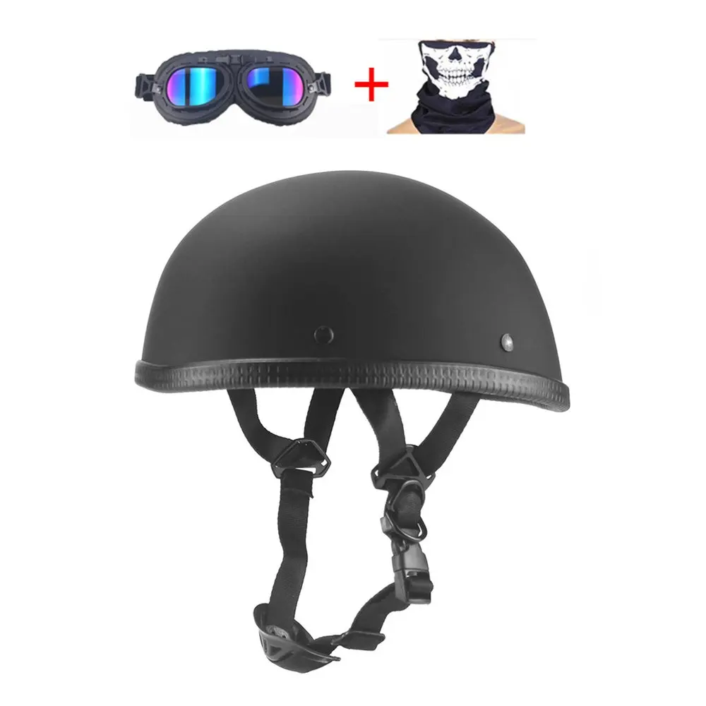 Мотоциклетный немецкий полулицевой шлем Чоппер круизер Байкер скутер полушлем