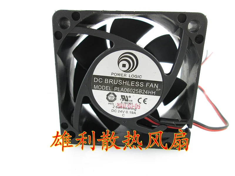 

Новый PLA06025B24HH 24V 0.19A 6 см 6025 2 провода видео-телефон двери защиты электродвигателя Вентилятор охлаждения