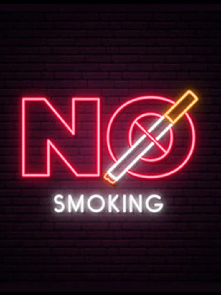 

Neon Sign For No smoke Cigarette Tobacco shop glass Tube Beer club resterant lamp advertise Decorative Light Sign Impact Attract