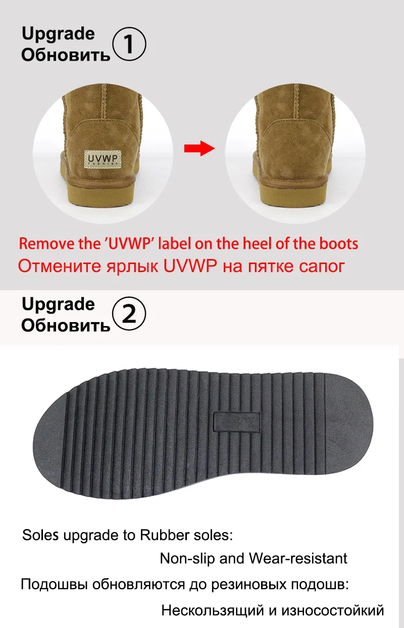 Женские Водонепроницаемые сапоги из натуральной воловьей кожи с натуральным