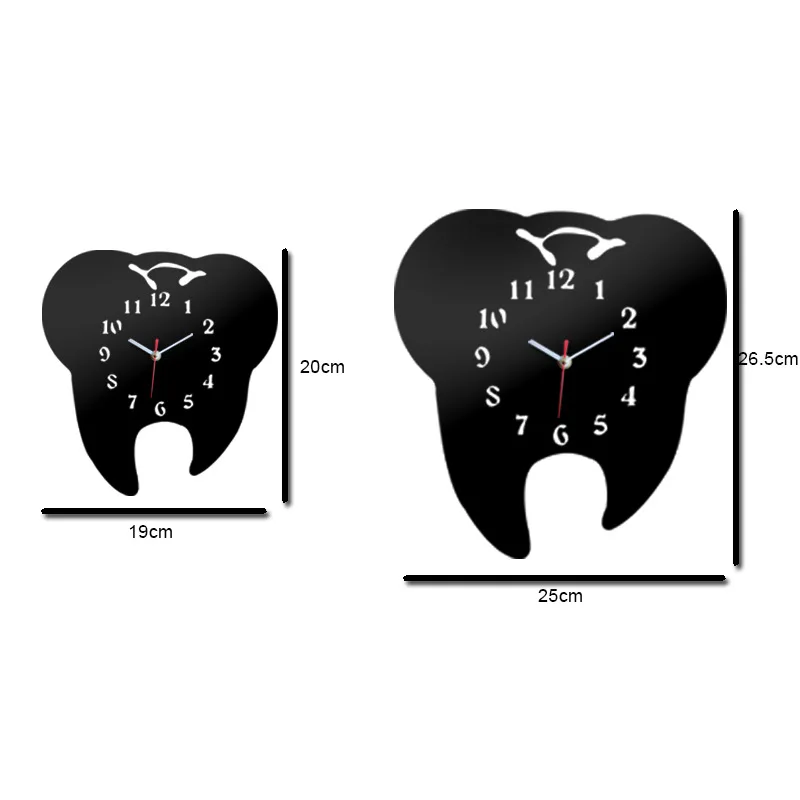 Настенные часы для зубов сделай сам акриловые зеркальные лазерной резки декор