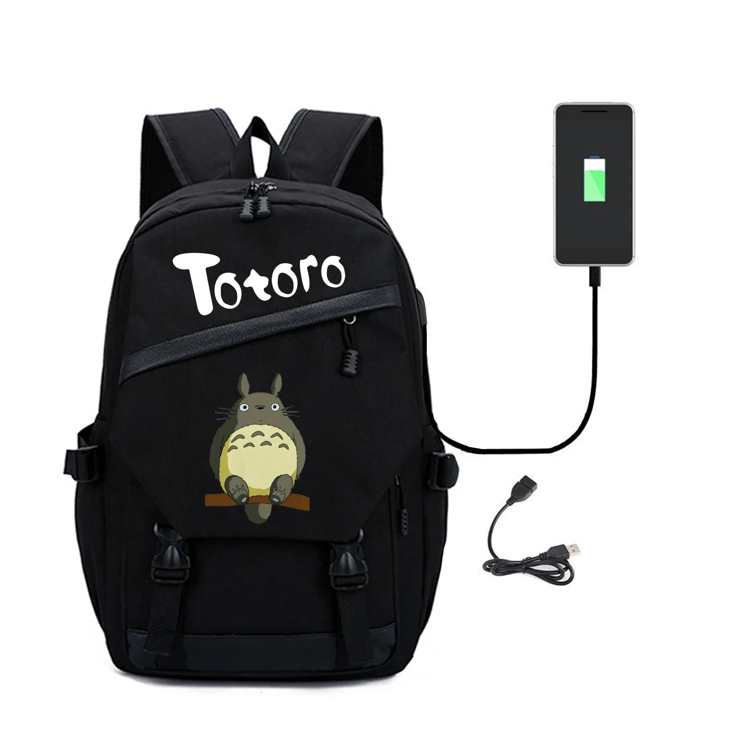 2020 Totoro комикс наружная сумка на оба плеча Usb Студенческая для отдыха время