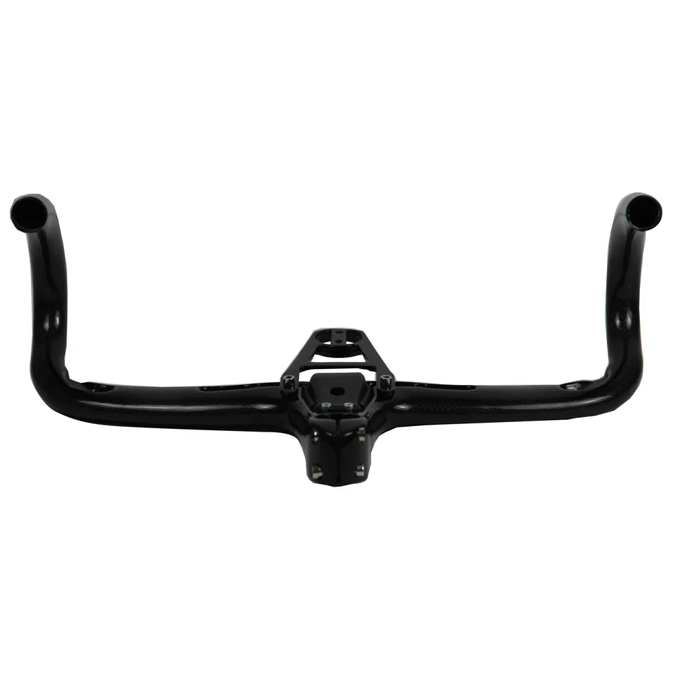 Руль велосипедный Spcycle Aero из углеродного волокна со встроенной ручкой 3k матовый