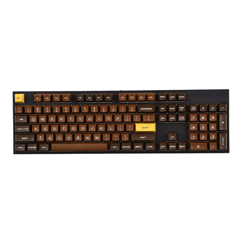 1 комплект PBT краситель Сублимация SA профиль Чехлы для клавиш chocolates мел в Майями ночь механическая клавиатура колпачка для MX переключатели