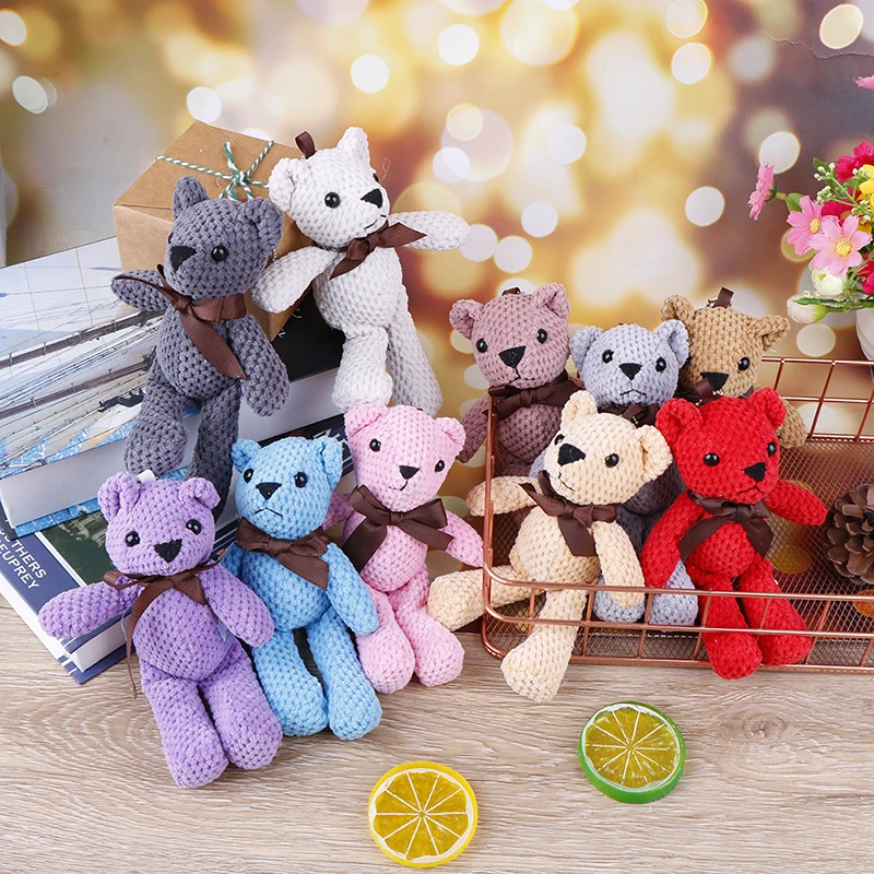 18 см мини плюшевый мишка мягкие плюшевые игрушки милые белые мишки тедди