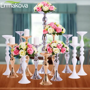 ermakova candle holders stand column candlestick event road lead flower vase rack table wedding centerpieces party dinner decor free global shipping