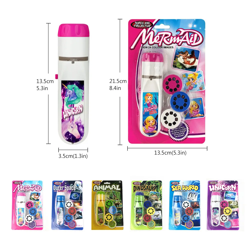 Мини проекционный фонарик развивающие светильник Набор для творчества