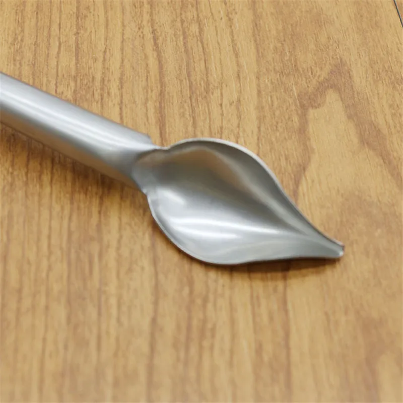 2 Pack DIY Stainless Steel Chocolate Spoon Cut Flower Decoration Pastry Tools Pencil Writing small spoon | Дом и сад
