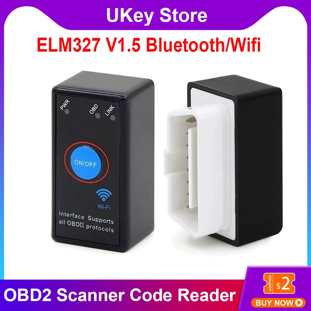 12V OBD2 ELM327 V1.5 BT / Wifi Version With PIC18F25K80 Chip Diagnostic Tools Car Scanners Code Reader Power Switch on/off