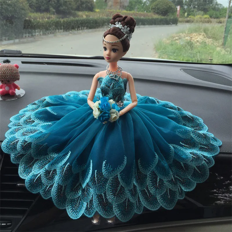 

Car Ornaments Lace Wedding Dress Princess Doll Ornament Lady Car Decoration Car Styling Toy Birthday Gift