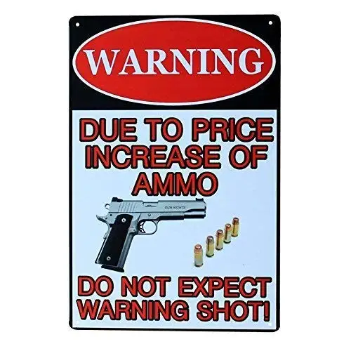 

disparo de advertencia para del hogar, letreros de Metal Vintage Retro Para , 8x12 pulgadas