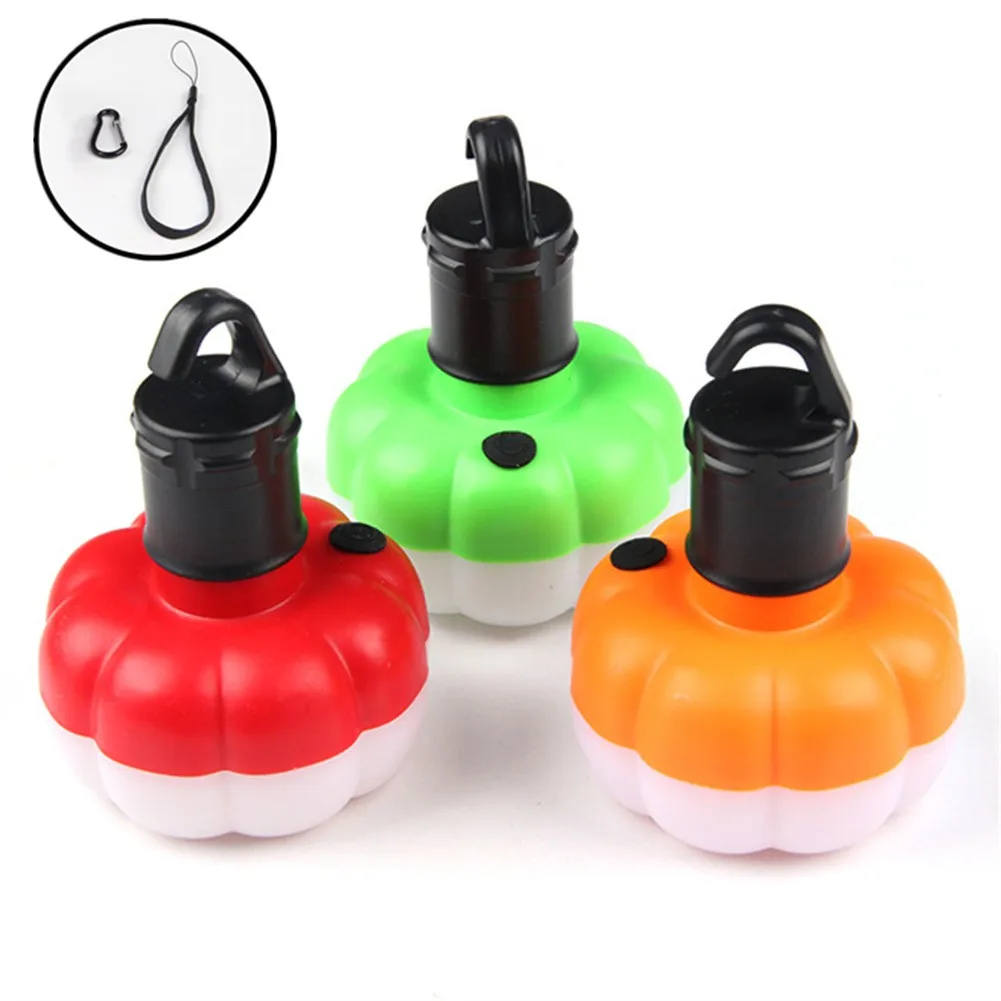 

LED Camping Ligh Multi-Purpose Tent Lights Waterproof Halloween Pumpkin Shed Lamp With Carabiner Rope Outdoor Tools Equipment