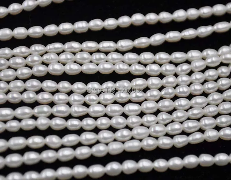 Оптовая продажа 5 нитей маленький рисовый жемчуг 3-3 мм | Украшения и аксессуары