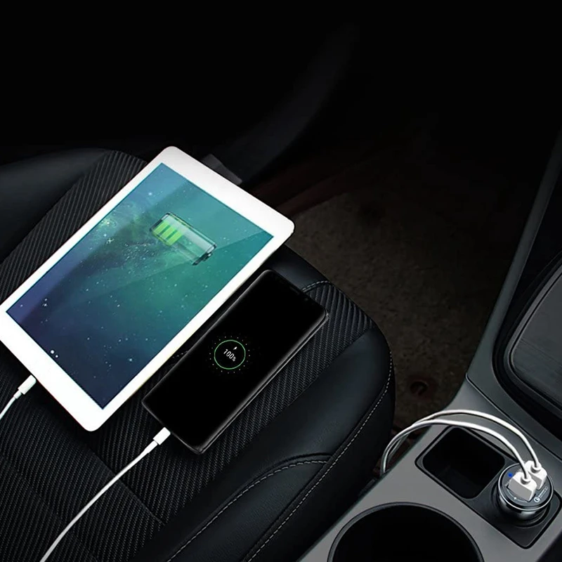 Автомобильное зарядное устройство Quick Charge 3 0 два usb порта адаптер для быстрой