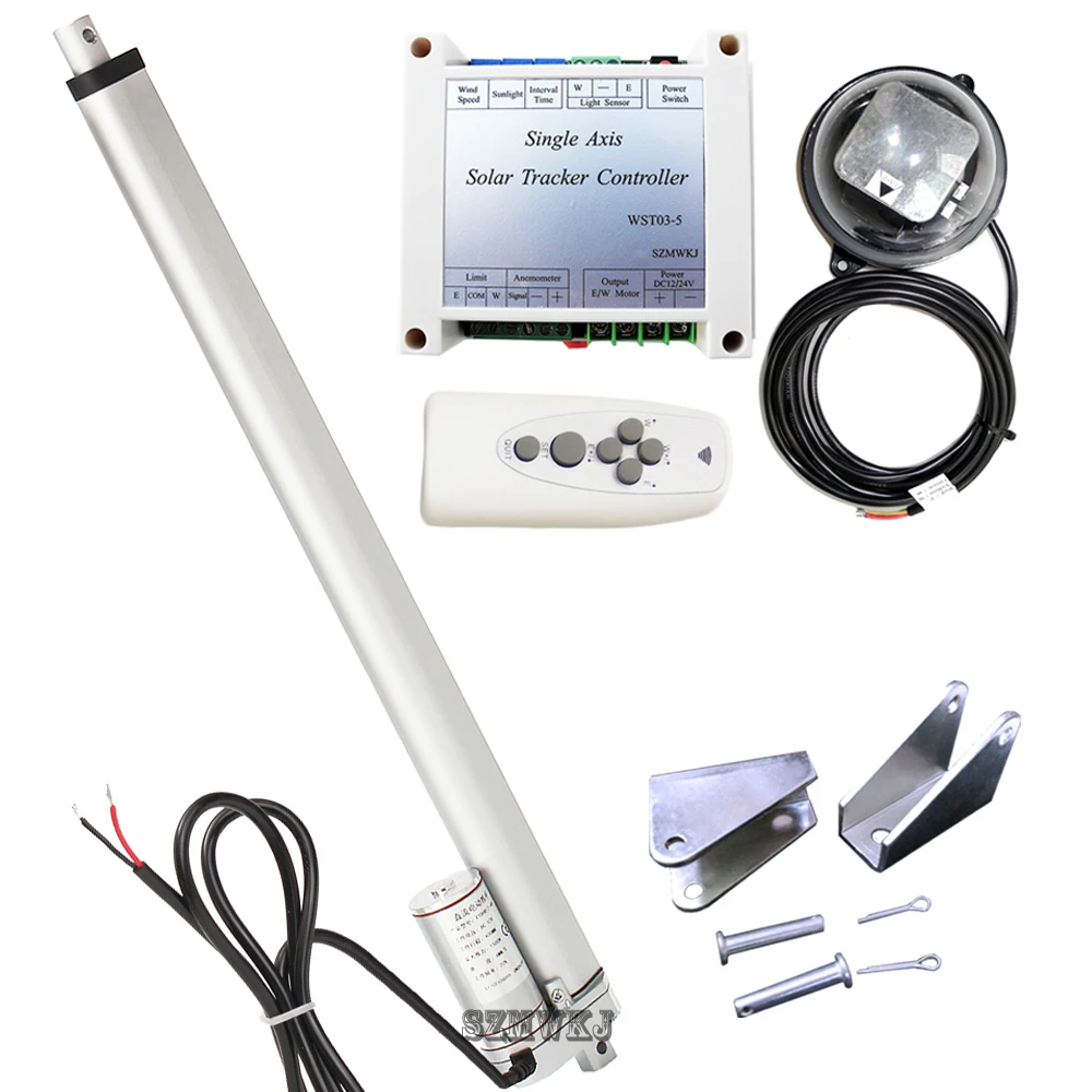 Линейный привод и контроллер слежения на солнечной батарее 16 &quot 5 7 мм/сек. 12 В
