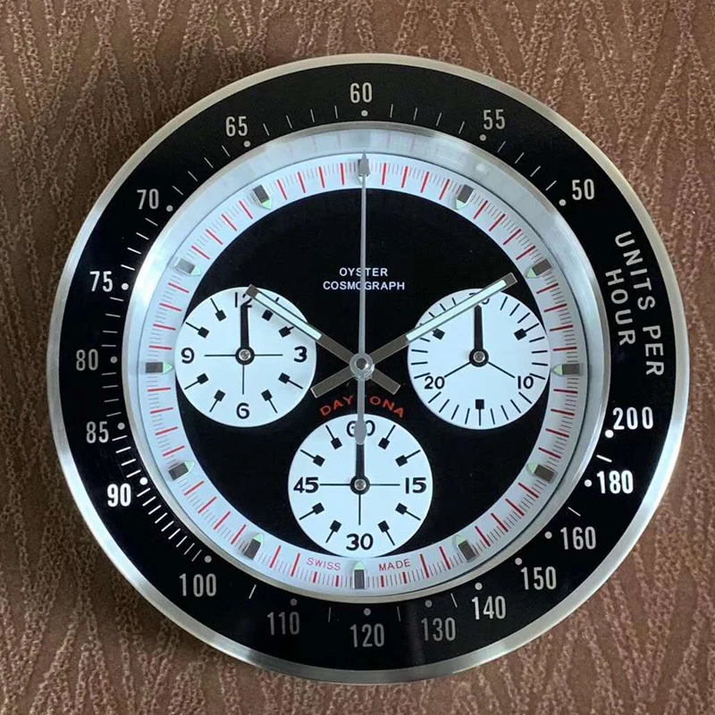 Роскошные дизайнерские настенные часы металлические художественные