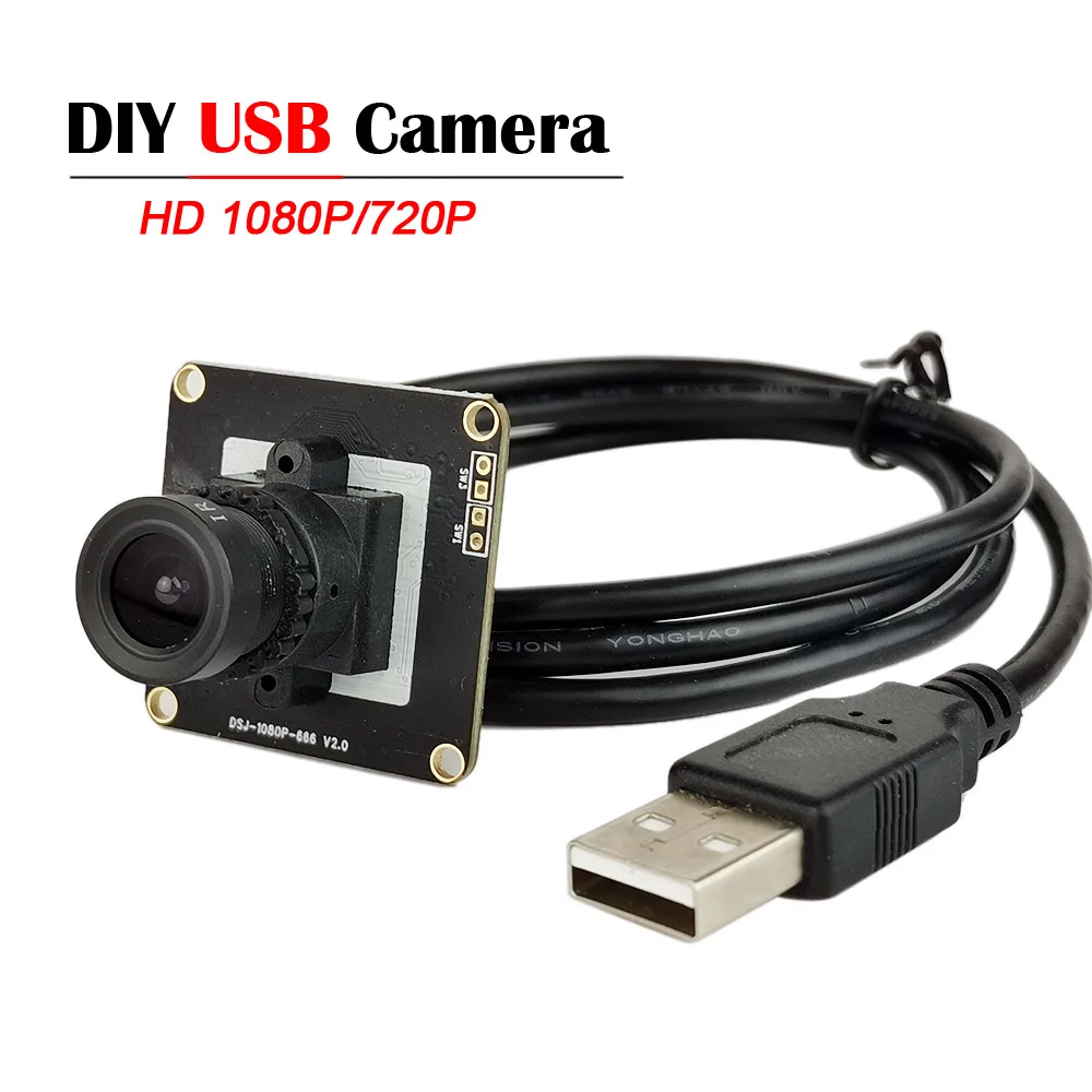 

DIY HD 1080P USB Camera Module 2MP CMOS OV2710 High Speed Webcam 720P UVC Usb2.0 USB Cameras