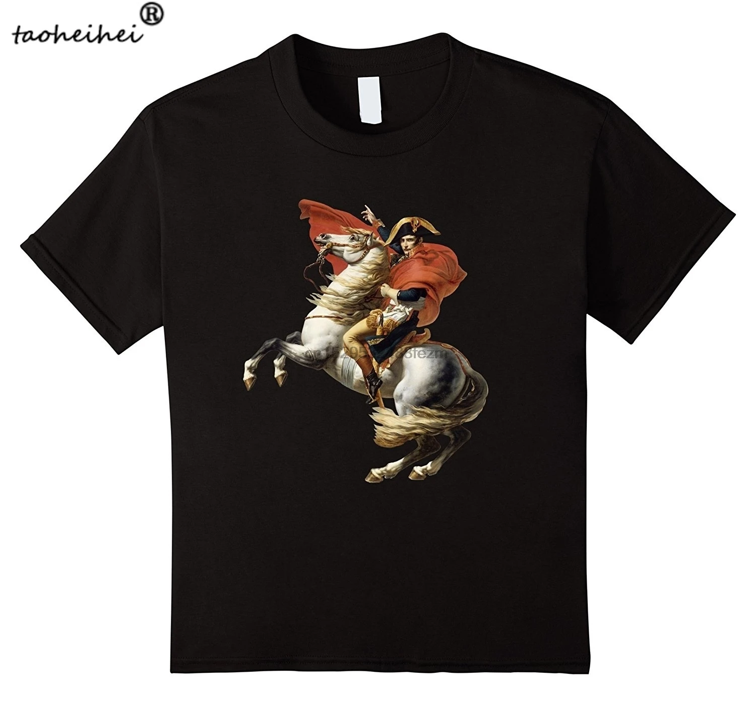 Мужская футболка Наполеон пересекает Альпы | одежда