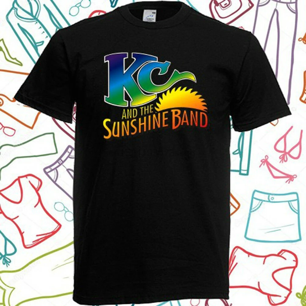 

KC and The Sunshine Band Music Mens Black T-Shirt Size S to 3XL