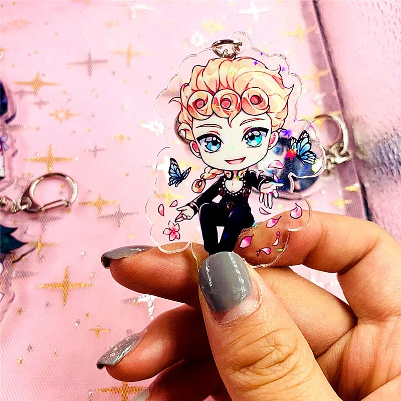 Аниме Необычные Приключения брелок мультяшная фигурка акриловый милый