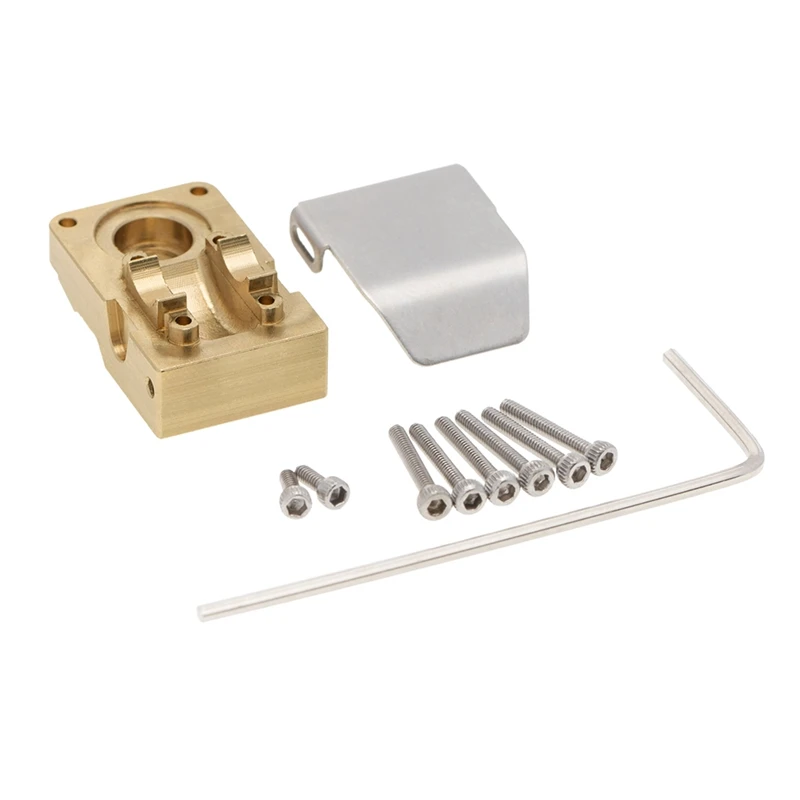 

Brass Differential Cover Bridge Axle Cover with Armor Upgrade Accessories for 1/24 RC Crawler Axial SCX24 90081 Parts