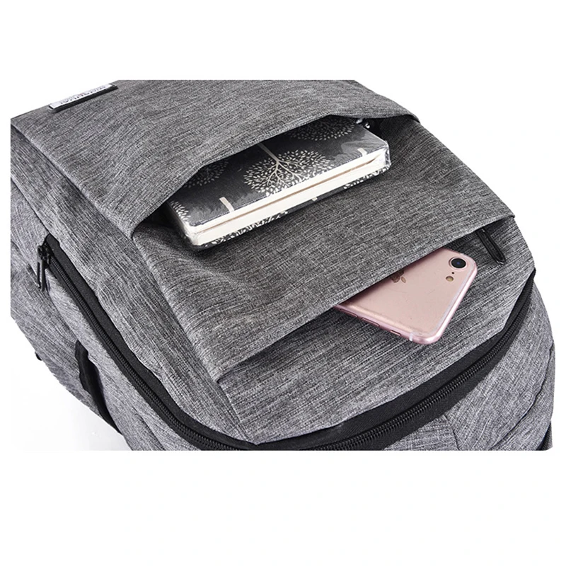 Серый Оксфордский рюкзак для мужчин и женщин повседневный вместительный