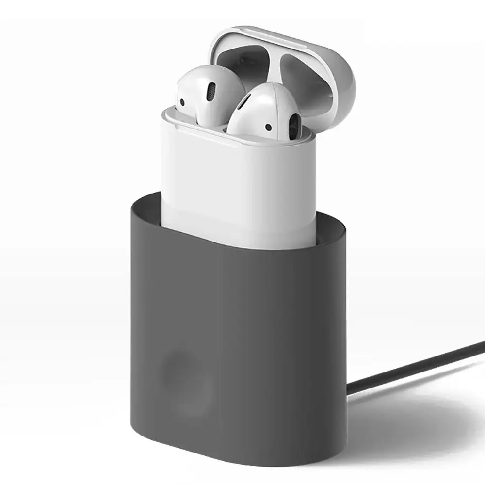 Мягкая силиконовая настольная зарядная станция для гарнитура AirPods док Держатель