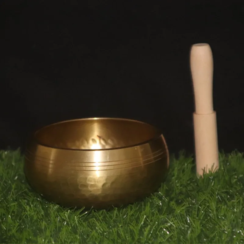 Из Непала Тибета Sing дешевая Поющая чаша ручной работы музыка Латунная Будды