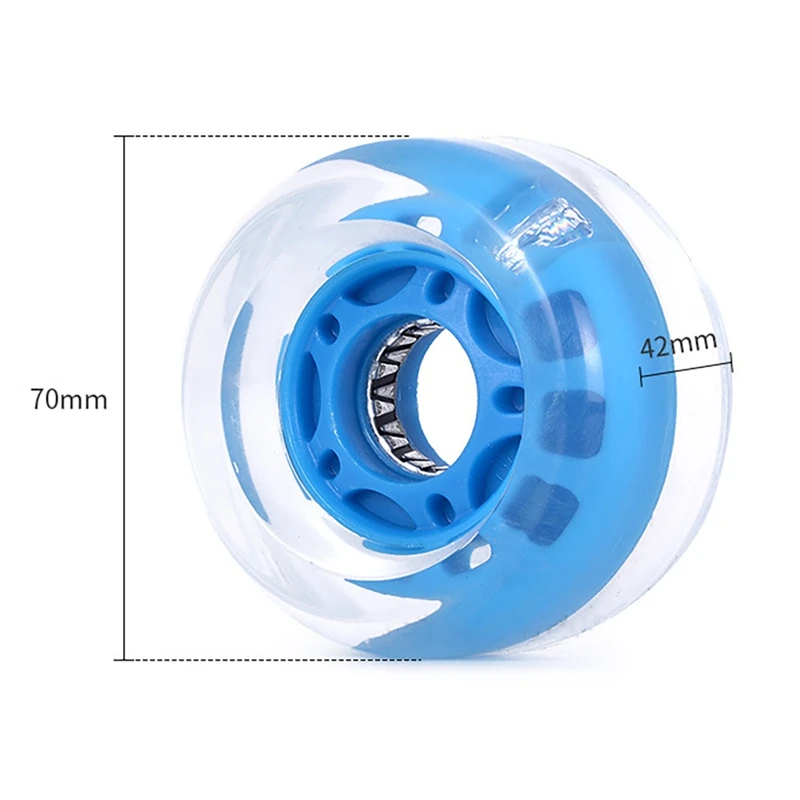 Колеса скейтборда 70мм х 42мм с подшипниками и инструментом All-In-One T для круизера.