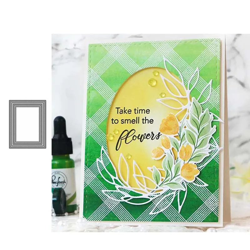 JC прямоугольник рамка задней панели фон набор вырубных штампов &quotсделай сам&quot