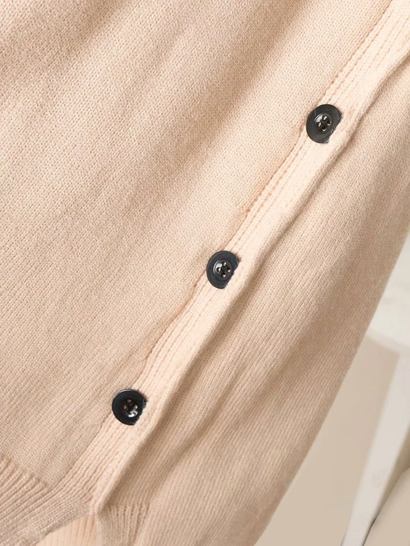 

A15 Sweater Vest Women Knitted Vest Women Solid Short Loose Trendy Sleeveless V-Neck All-match Female Coats Simple Outwear Tops