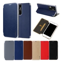 ultra thin leather flip wallet phone cover for samsung galaxy s21 ultra s20 fe s9 s10 plus note 8 9 10 bracket shockproof case