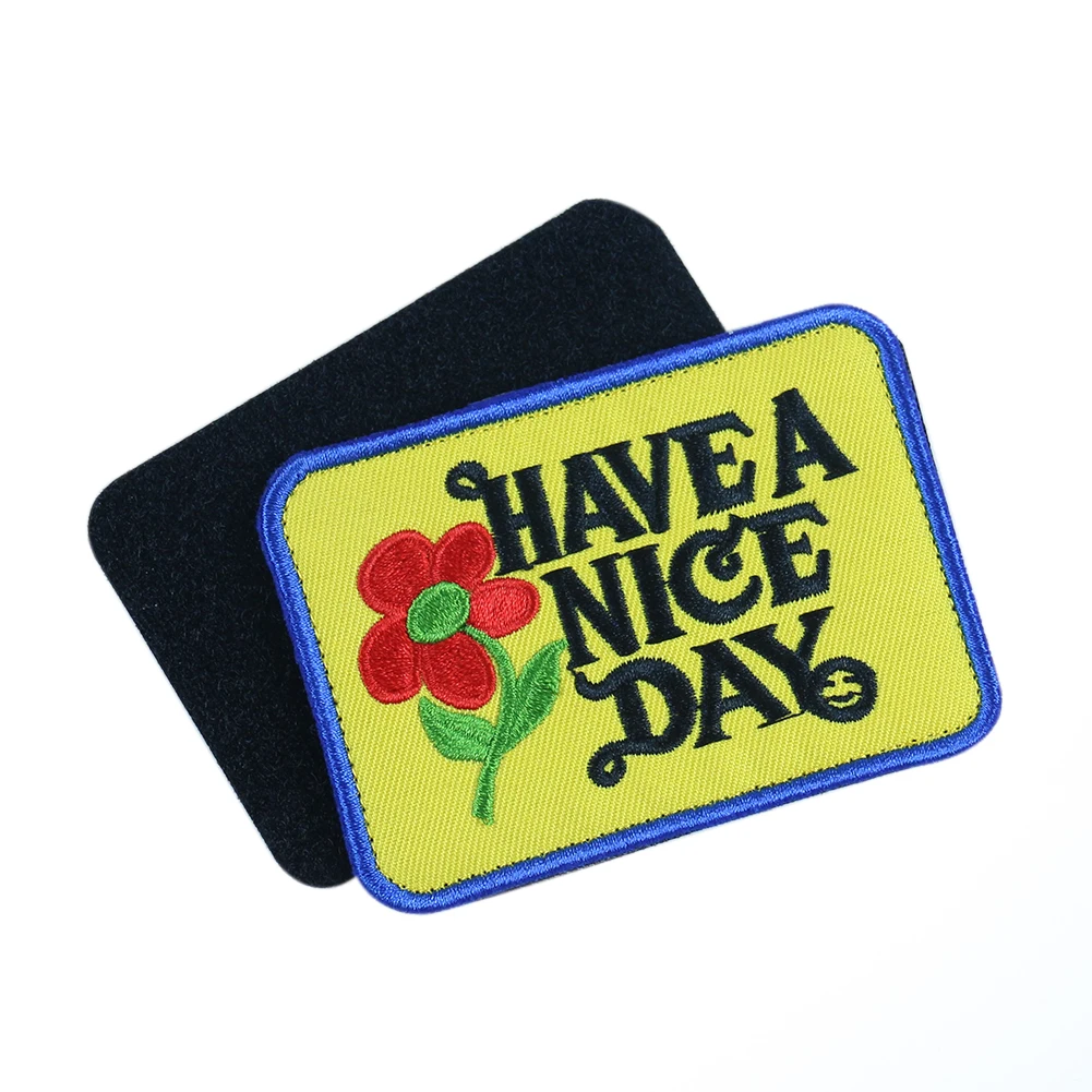 1 шт. цветок буквы патч Крюк & Петля шить на вышивка для одежды клейкая застежка