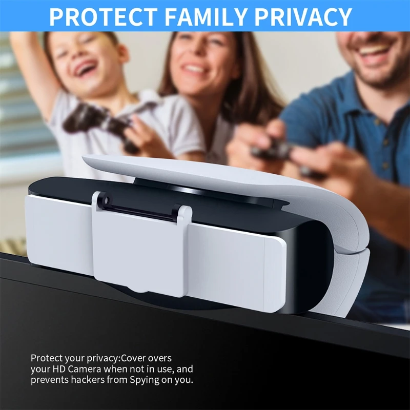 

Can Turn Webcam Protection Layer Shell Game Accessories For PS5 Camera Lens Cover Privacy Shield Case