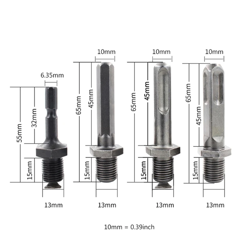 

Home Outdoor Wood Chopping Drill Bit Firewood Machine Drill Parts Wood Cone Reamer Punch Driver Replacement Parts Practical Spli