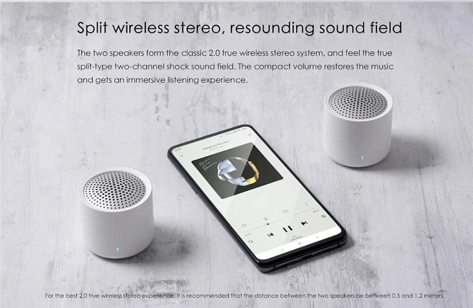 Xiaomi Беспроводной Портативный Bluetooth Динамик 5,0 мини музыкальный аудио 2,0 наушники-вкладыши TWS стерео звук Динамик С микрофоном для телефона