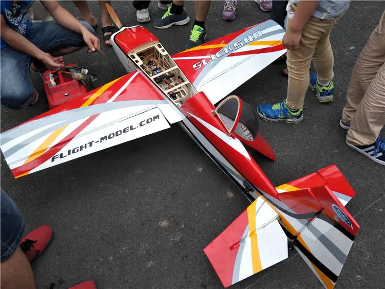 Модель полета новый дизайн Slick 64 &quot20CC фиксированное крыло RC радиоуправляемая